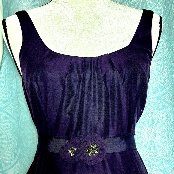 #D1 Glint Silk Blend Sleeveless Cocktail Dress - Picture 2 of 6